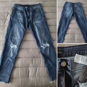 EUC - KanCan - Studded, Distressed Jeans